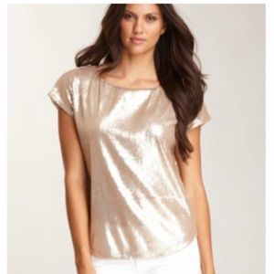 Gold sequin top